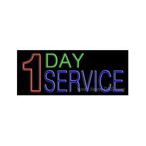  1 Day Service Outdoor Neon Sign 13 x 32
