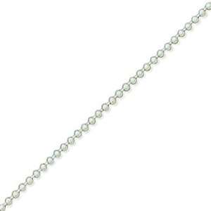  Sterling Silver 16 Inch 1.5mm Bead Chain Necklace West 