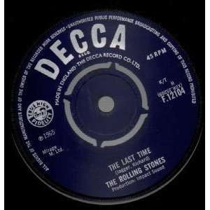  LAST TIME 7 INCH (7 VINYL 45) UK DECCA 1965 ROLLING 