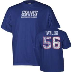  Lawrence Taylor New York Giants Blue Vintage Name & Number 