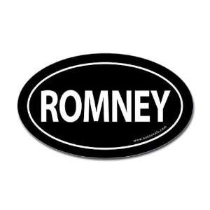 Romney 2008 Traditional Sticker  Black Oval Mitt romney Oval Sticker 