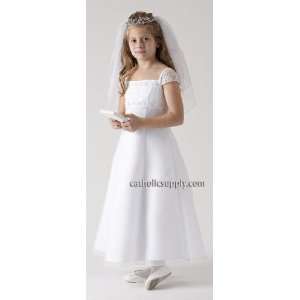 Girls size 14 regular White First Holy Communion Dress or Flower Girl 