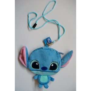 Cute Blue Stitch Coin Camera Phone Pouch with String 