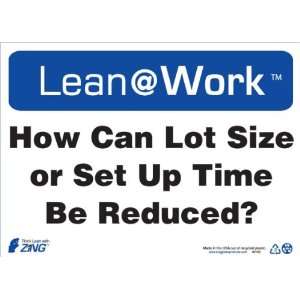Zing Lean Processes Sign, Header Lean at Work, How Can Lot Size or 