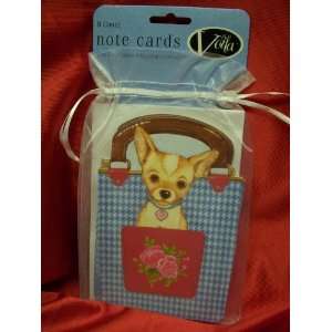  VOILA CHIHUAHUA BLANK NOTE CARDS 8 CARDS W/ ENVELOPES 