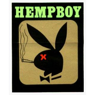 Hemp   Hempboy Bunny Smoking a Joint   Sticker / Decal (Marijuana 
