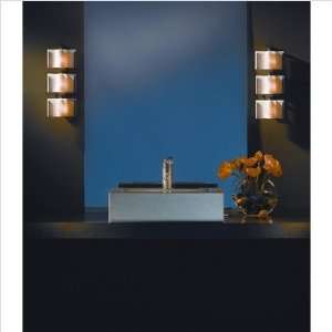  Exos Wave Wall Sconce Finish Brushed Steel, Shade Color 