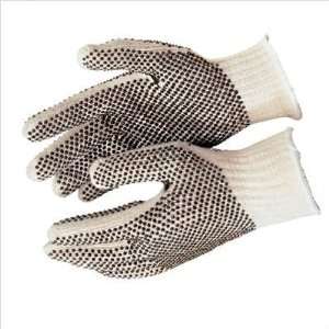   Glove 9660LM Cotton/Polyester Naturalpvc Dots 2 Sides Large (12PR/DOZ