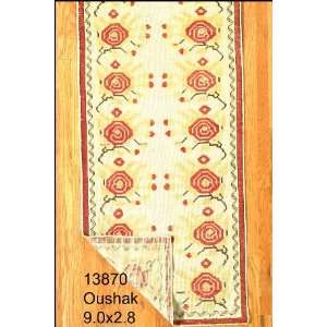  2x9 Hand Knotted Oushak Turkey Rug   28x90