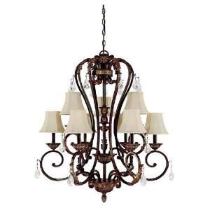 Capital Lighting Chandeliers 3809 9 Lt Chandelier Chestfield Brown