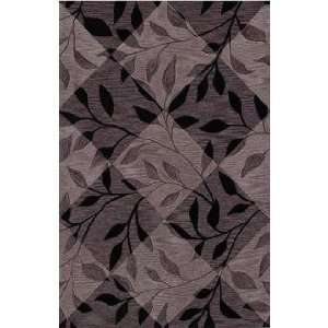  Leaf Texture Black 36x56 Area Rug: Home & Kitchen