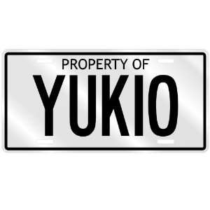  NEW  PROPERTY OF YUKIO  LICENSE PLATE SIGN NAME: Home 
