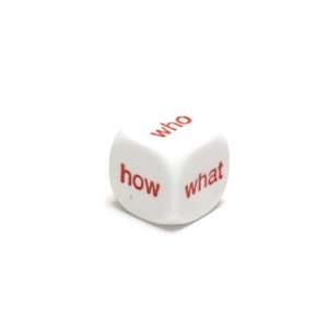    16mm d6 Round Cornered Opaque Interrogative Dice Toys & Games