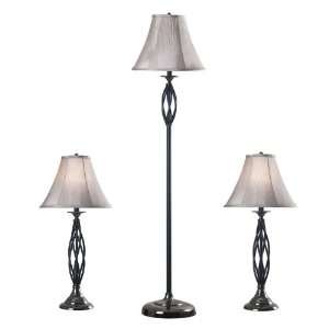  Kenroy Home   30350: Sperry 2 Table Lamps and 1 Floor Lamp 