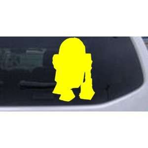 Star Wars R2D2 Car Window Wall Laptop Decal Sticker    Yellow 2in X 