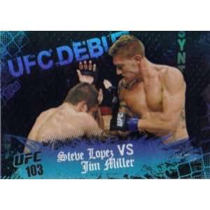  2010 Topps UFC Main Event #137 Steve Lopez vs Jim Miller 