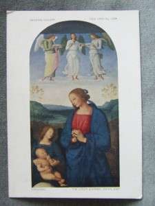 Postcard   THE VIRGIN ADORING   Pietro Perugino (1446 1523)  
