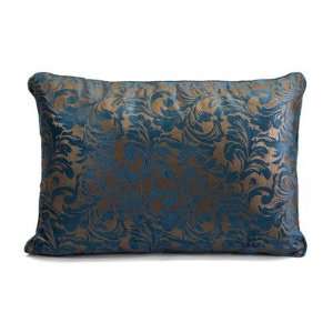  Adamo Large Rectangle Pillow in Deep Blue Metallic: Home 