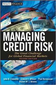 Managing Credit Risk The Great Challenge for Global Financial Markets 