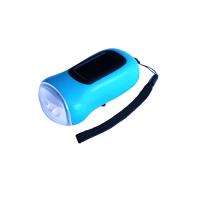 Portable Useful Durable Hand Crank Dynamo Solar Power LED Flashlight 