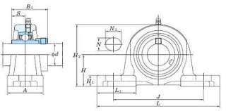   bore with eccentric locking collar,1 1/4 Inner Diameter Bearing