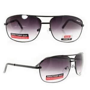 Fashion Square Sunglasses 3773 Black Metal Frame with Purple Black 