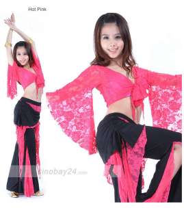 C91804 Belly Dance Lace Costume Top & Pants  