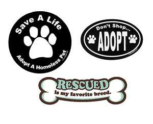 Pet Adoption themed magnets   for Rottweiler Rescue!  