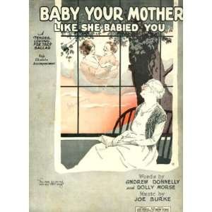   Mother Like She Babied You Original 1927 Sheet Music 