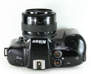 NIKON N5005 35mm SLR film camera & Quantaray 35 70mm lens  
