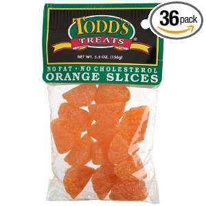 Todds Treats Orange Slices, 5.5 Ounce: Grocery & Gourmet Food