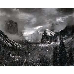 Ansel Adams  Storm, Yosemite Valley Print 8 x 10 