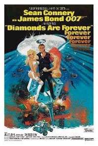 MOVIE POSTER ~ JAMES BOND 007 DIAMONDS ARE FOREVER  