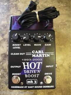 CARL MARTIN HOT DRIVE AND BOOST PEDAL MK 3 BOUTIQUE  