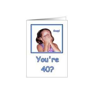  Funny Birthday 40 Years Old Humor Card: Toys & Games