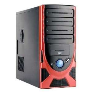 ATX Mid Tower Case Red 450W: Computers & Accessories