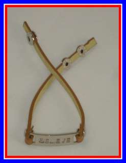 Olympic Leather/Silver Believe Snapping Bracelet  