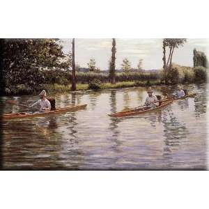 Perissoires sur lYerres 16x10 Streched Canvas Art by Caillebotte 