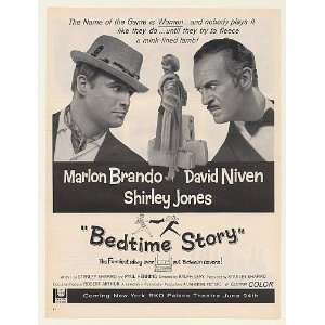   David Niven Bedtime Story Movie Print Ad (Movie Memorabilia) (48898