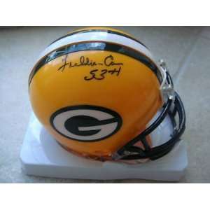  Fred Carr Green Bay Packers Signed Mini Helmet W/coa 