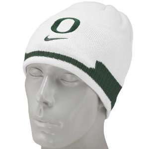   Nike Oregon Ducks White 4th & Goal Knit Beanie: Sports & Outdoors