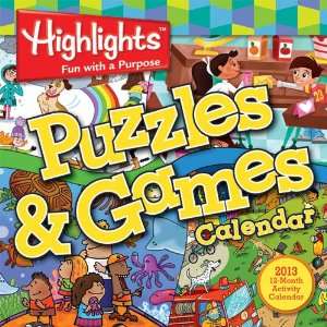  Highlights Puzzles & Games 2013 Wall Calendar: Office 
