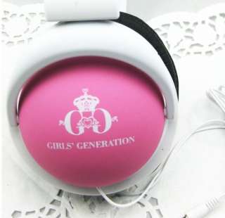   2012 NEW SNSD girls Generation KPOP PINK EARPHONES HEADPHONES  