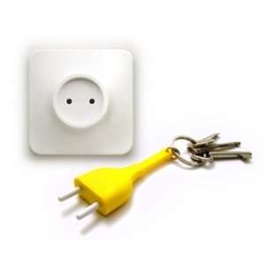  Unplug Key Ring Yellow Key Holder: Office Products