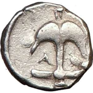 APOLLONIA PONTIKA Rare Ancient SILVER Greek Coin Anchor 