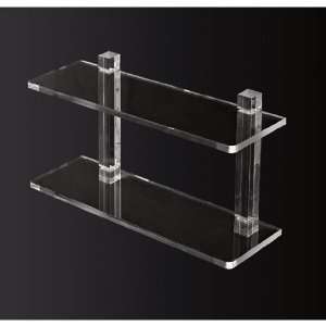   50 20 Inch Double Tier Plexiglass Bathroom Shelf L000/50 Home