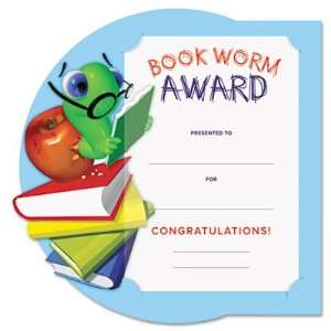  Motivations Bookworm Certificate Award Kit and Holder 8.5 
