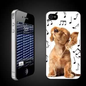 : Funny Dog Designs Music Puppy   CLEAR Protective iPhone 4/iPhone 