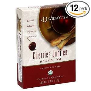 Davidsons Tea Cherries Jubilee, 8 Count: Grocery & Gourmet Food