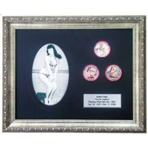  Limited Edition Framed Bettie Page Collectible 